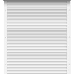 Рольставни из пенонаполненного алюминиевого профиля 45 мм с коробом 150 мм и пружинным приводом