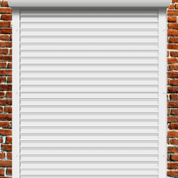 Рольставни из пенонаполненного алюминиевого профиля 45 мм с коробом 150 мм и пружинным приводом