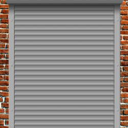 Рольставни из пенонаполненного алюминиевого профиля 45 мм с коробом 150 мм и пружинным приводом