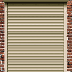 Рольставни из пенонаполненного алюминиевого профиля 45 мм с коробом 150 мм и пружинным приводом