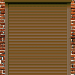 Рольставни из пенонаполненного алюминиевого профиля 45 мм с коробом 150 мм и пружинным приводом